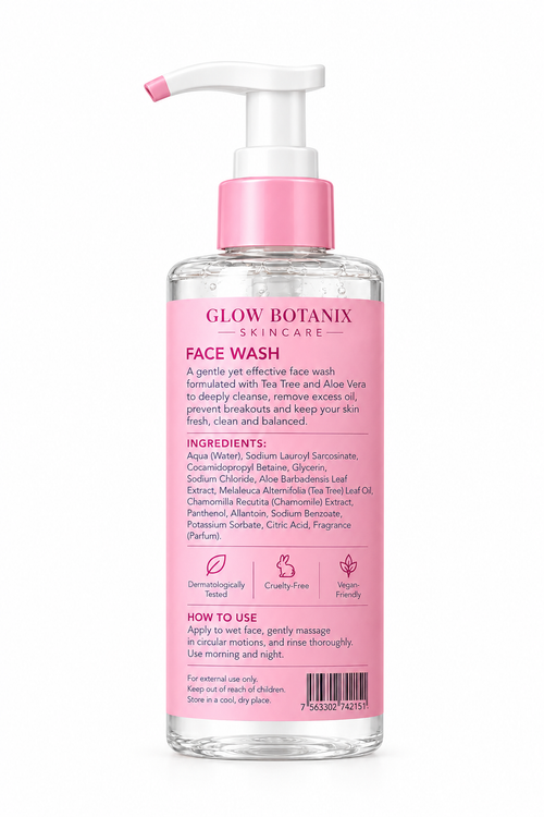 Glow Botanix Vitamin C Brightening & Clear Face Wash 150ML