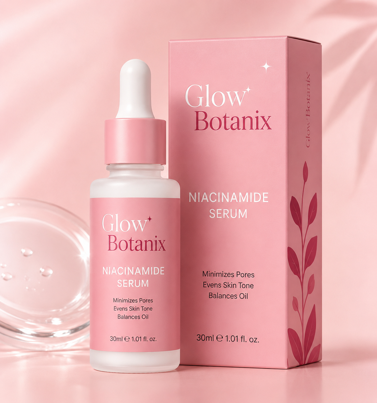 Glow Botanix Niacinamide Serum | Pore Care & Brightening Serum